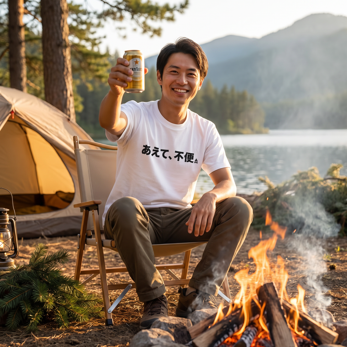 Inconvenience Is Entertainment Japanese Camping T-Shirt