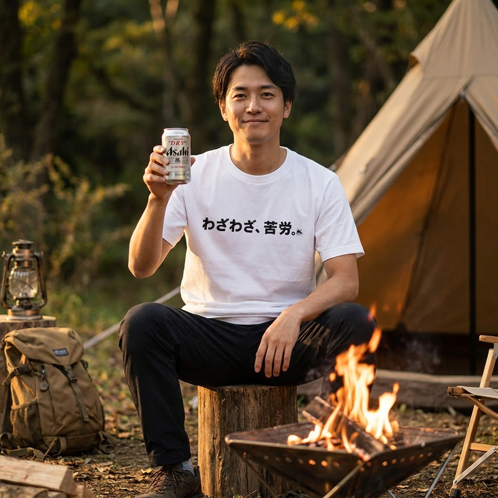 Deliberately Inconvenient Japanese Camping Pair T-Shirt