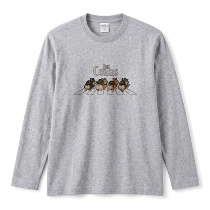 THE CORGIS コーギー横断歩道 長袖Tシャツ