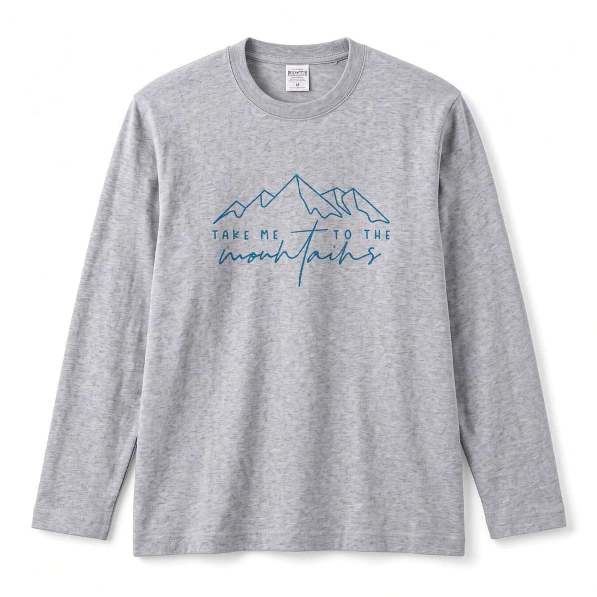 TAKE ME TO THE MOUNTAINS | 山 ロンT 長袖Tシャツ アウトドア 登山 トレッキング キャンプ【山好き・山ガール・ハイキング・シンプル・カジュアル・誕生日ギフトに最適】