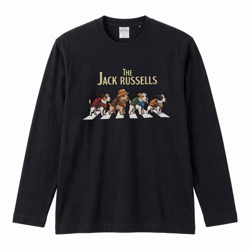 Jack Russell Terriers Walking Dogs Long Sleeve T-Shirt