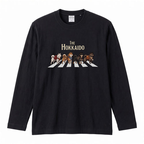 Hokkaido Dogs Walking Dogs Long Sleeve T-Shirt