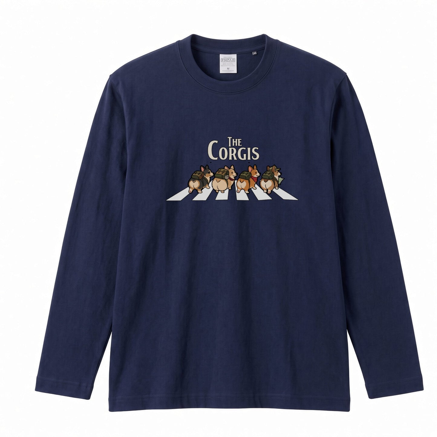 THE CORGIS コーギー横断歩道 長袖Tシャツ