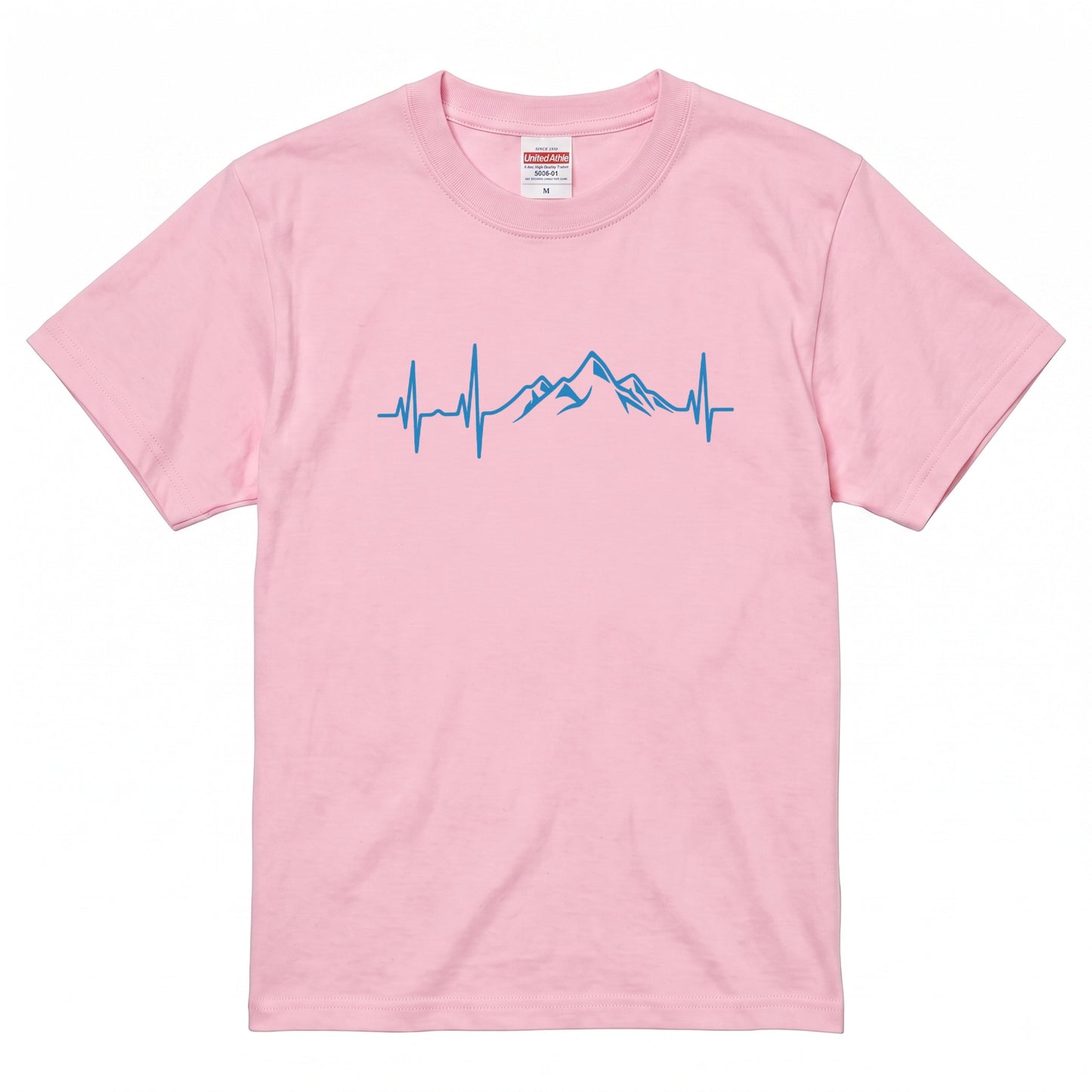 ミニマリスト 山の脈拍（パルス）Tシャツ - アウトドア ハイキング 登山家 バックパッカー 半袖