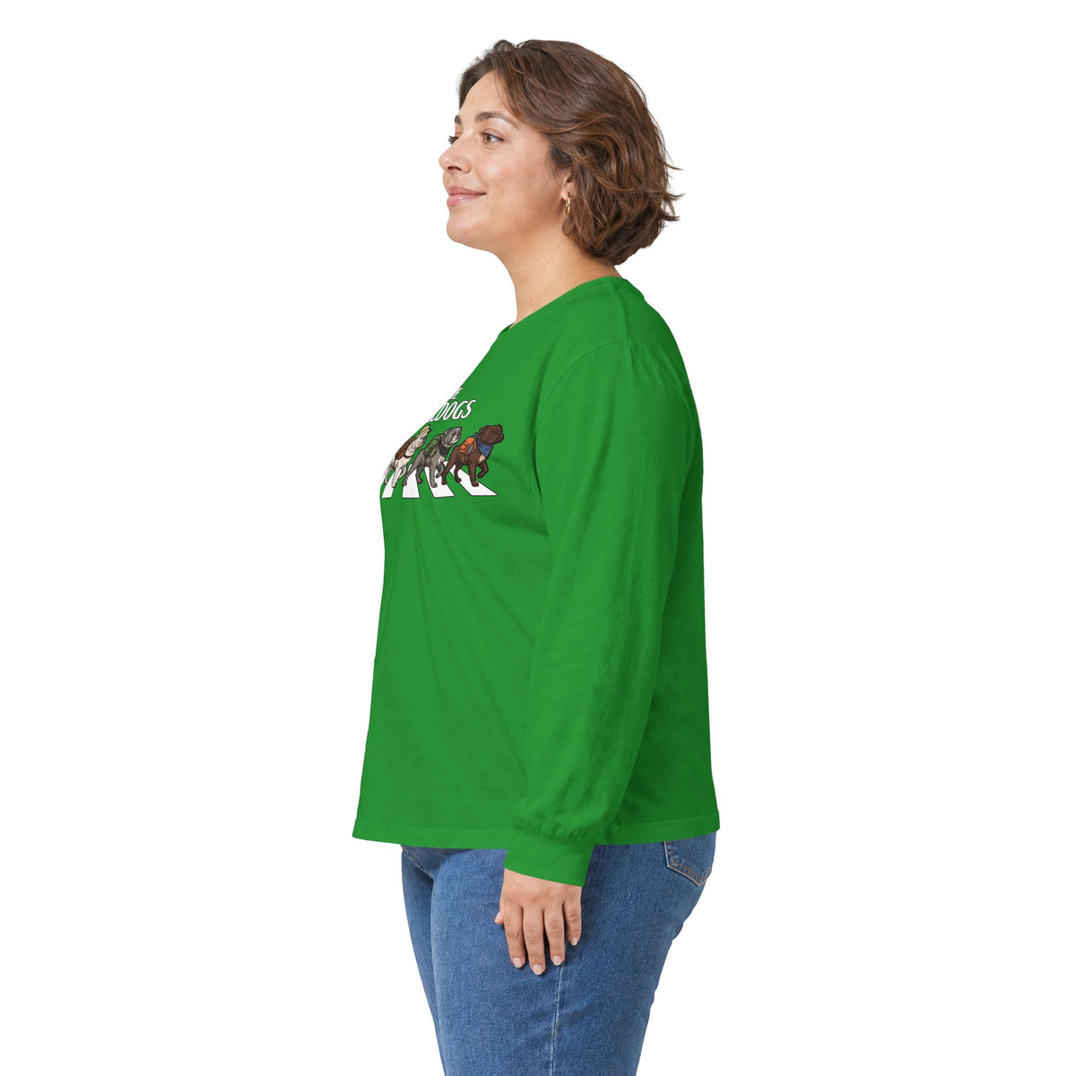 Bulldog Camp Club Campfire Coffee Back Print Long Sleeve T-Shirt