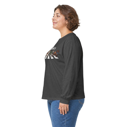 Bulldog Camp Club Campfire Coffee Back Print Long Sleeve T-Shirt