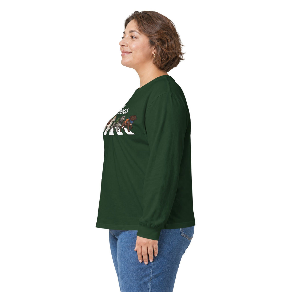 Bulldog Camp Club Campfire Coffee Back Print Long Sleeve T-Shirt