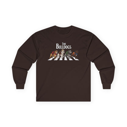 Bulldog Camp Club Campfire Coffee Back Print Long Sleeve T-Shirt