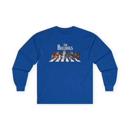 Bulldog Camp Club Campfire Coffee Back Print Long Sleeve T-Shirt