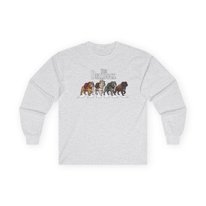Bulldog Camp Club Campfire Coffee Back Print Long Sleeve T-Shirt