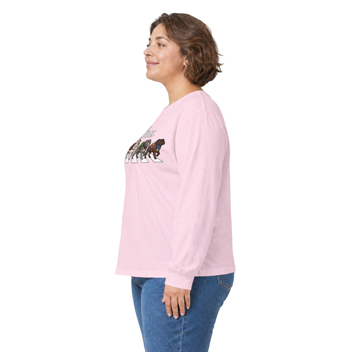 Bulldog Camp Club Campfire Coffee Back Print Long Sleeve T-Shirt