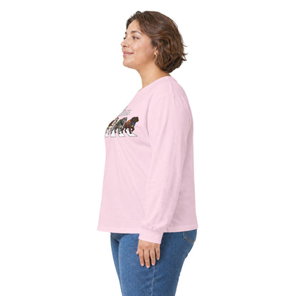Bulldog Camp Club Campfire Coffee Back Print Long Sleeve T-Shirt