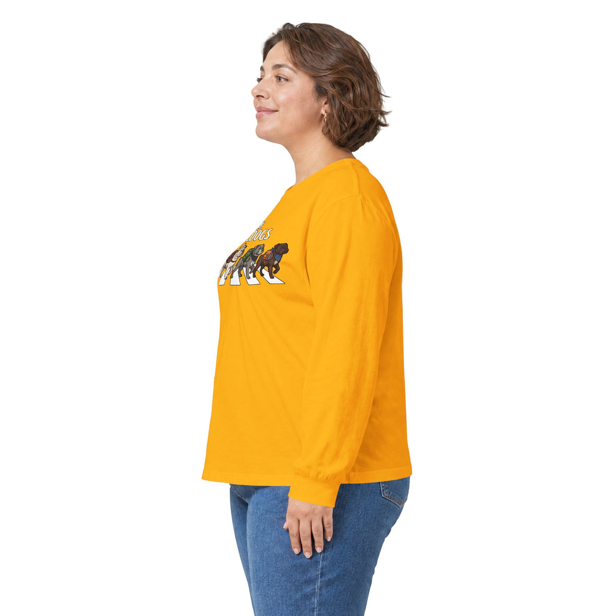 Bulldog Camp Club Campfire Coffee Back Print Long Sleeve T-Shirt