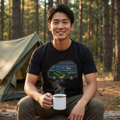 キャンピングカー風景 Tシャツ | CAMPMODE
