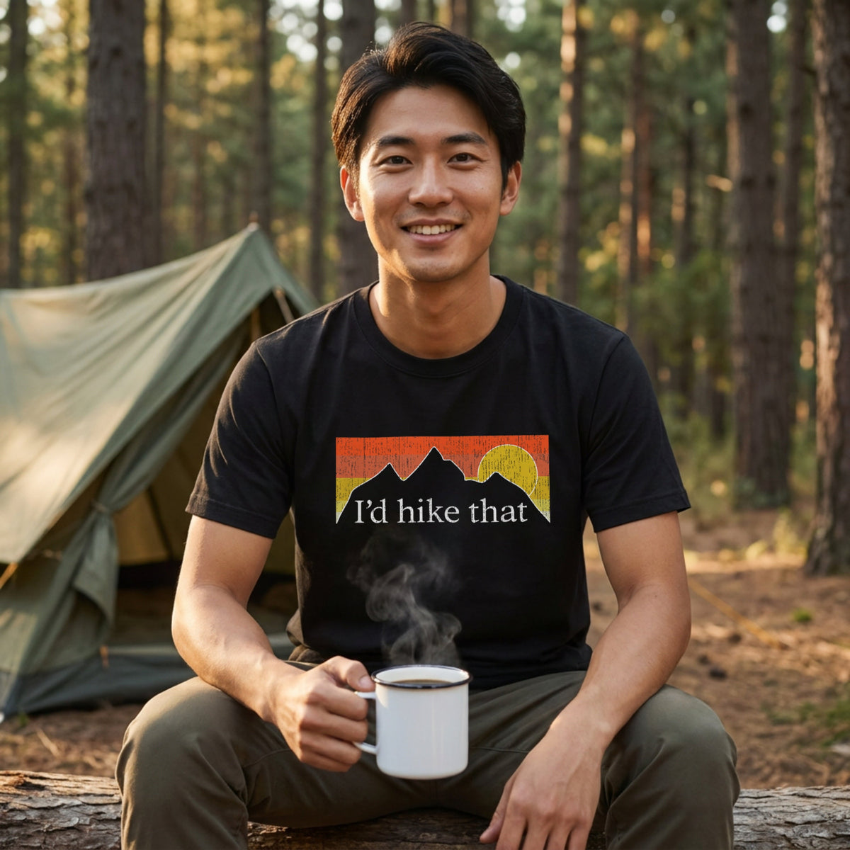 I'd Hike That ｜ 登山・ハイキング・アウトドア・レトロ・パロディに人気