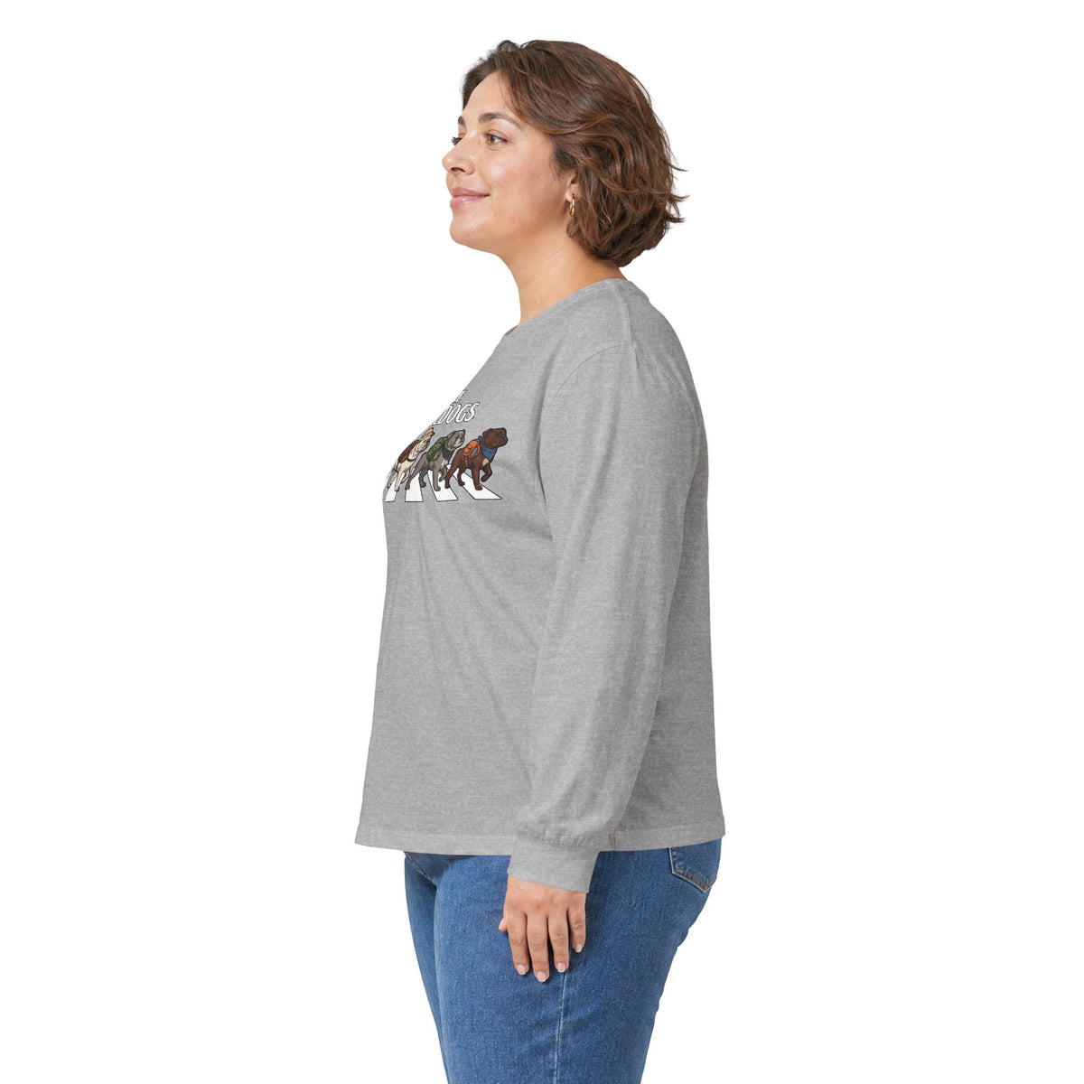 Bulldog Camp Club Campfire Coffee Back Print Long Sleeve T-Shirt