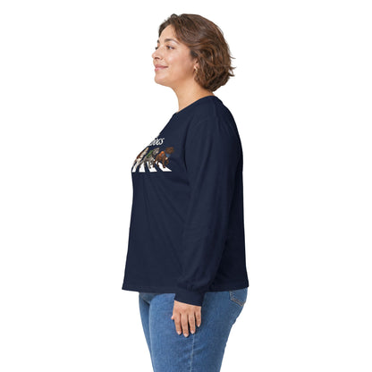 Bulldog Camp Club Campfire Coffee Back Print Long Sleeve T-Shirt