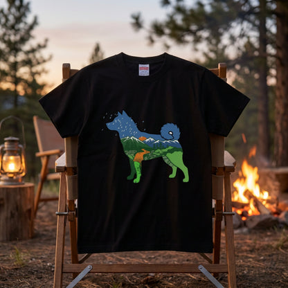 犬好き・キャンプ愛好者必見！柴犬デザインTシャツ | CAMPMODE