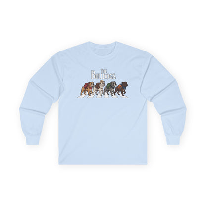 Bulldog Camp Club Campfire Coffee Back Print Long Sleeve T-Shirt