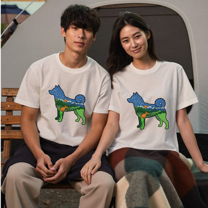 犬好き・キャンプ愛好者必見！柴犬デザインTシャツ | CAMPMODE