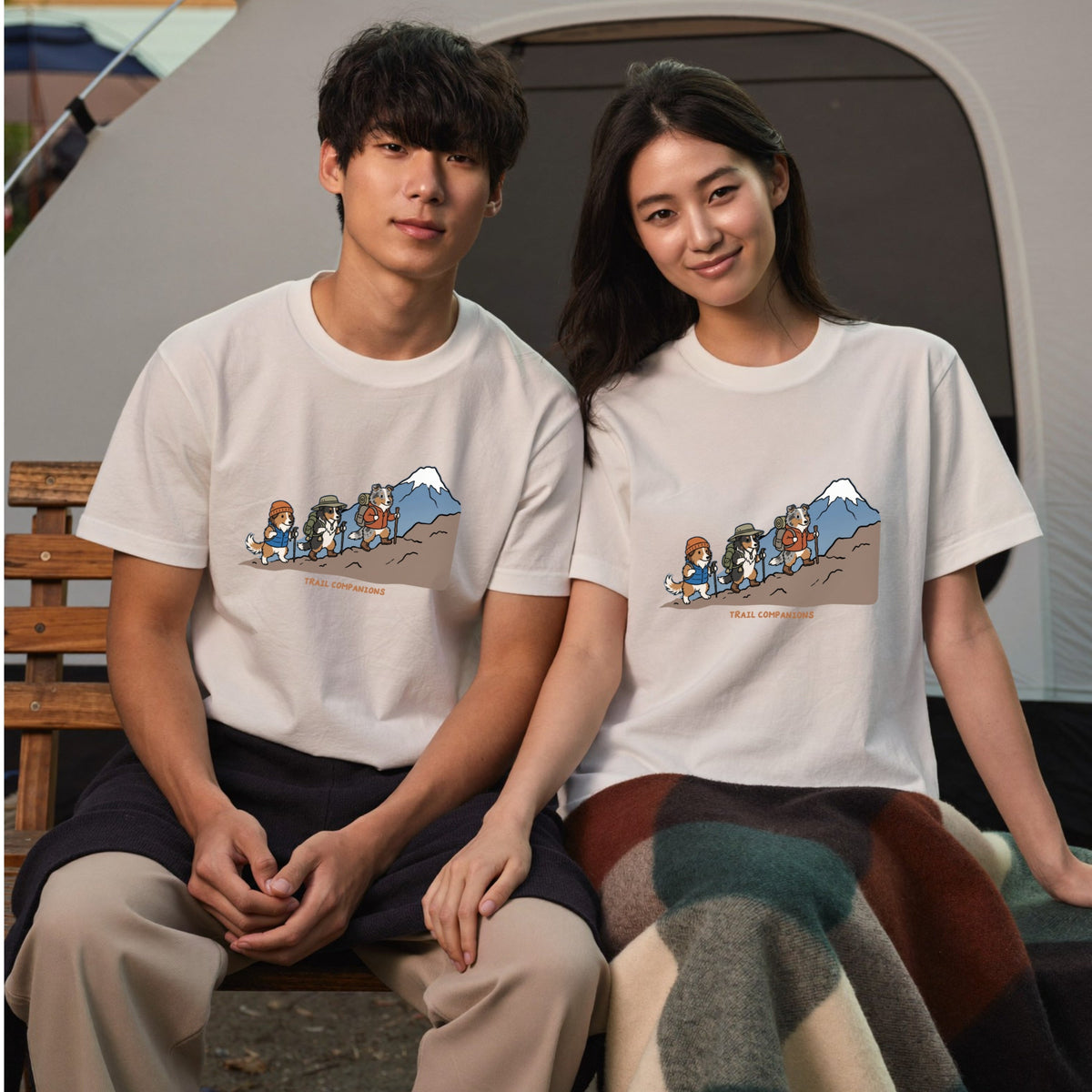 TRAIL COMPANIONS 登山犬Tシャツ