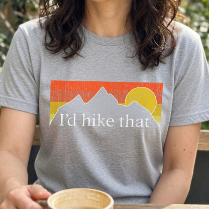 I'd Hike That ｜ 登山・ハイキング・アウトドア・レトロ・パロディに人気