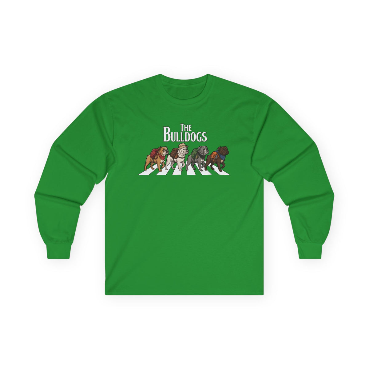 Bulldog Camp Club Campfire Coffee Back Print Long Sleeve T-Shirt