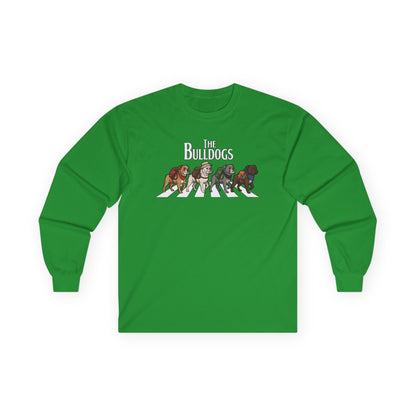 Bulldog Camp Club Campfire Coffee Back Print Long Sleeve T-Shirt