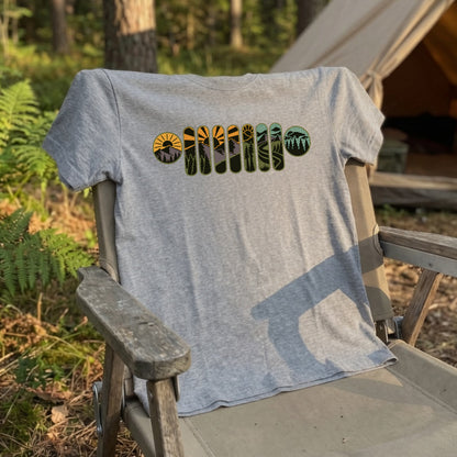 アウトドア Tシャツ キャンプ 登山 山 レトロ 自然 イラスト メンズ レディース おしゃれ 人気