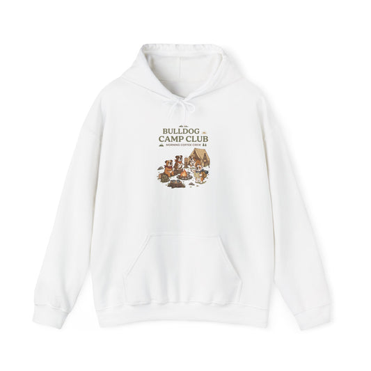 Bulldog Camp Club Campfire Coffee Hoodie