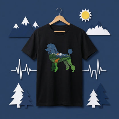 【Poodle Dog】自然風景ダブルエスポージャーTシャツ | CAMPMODE