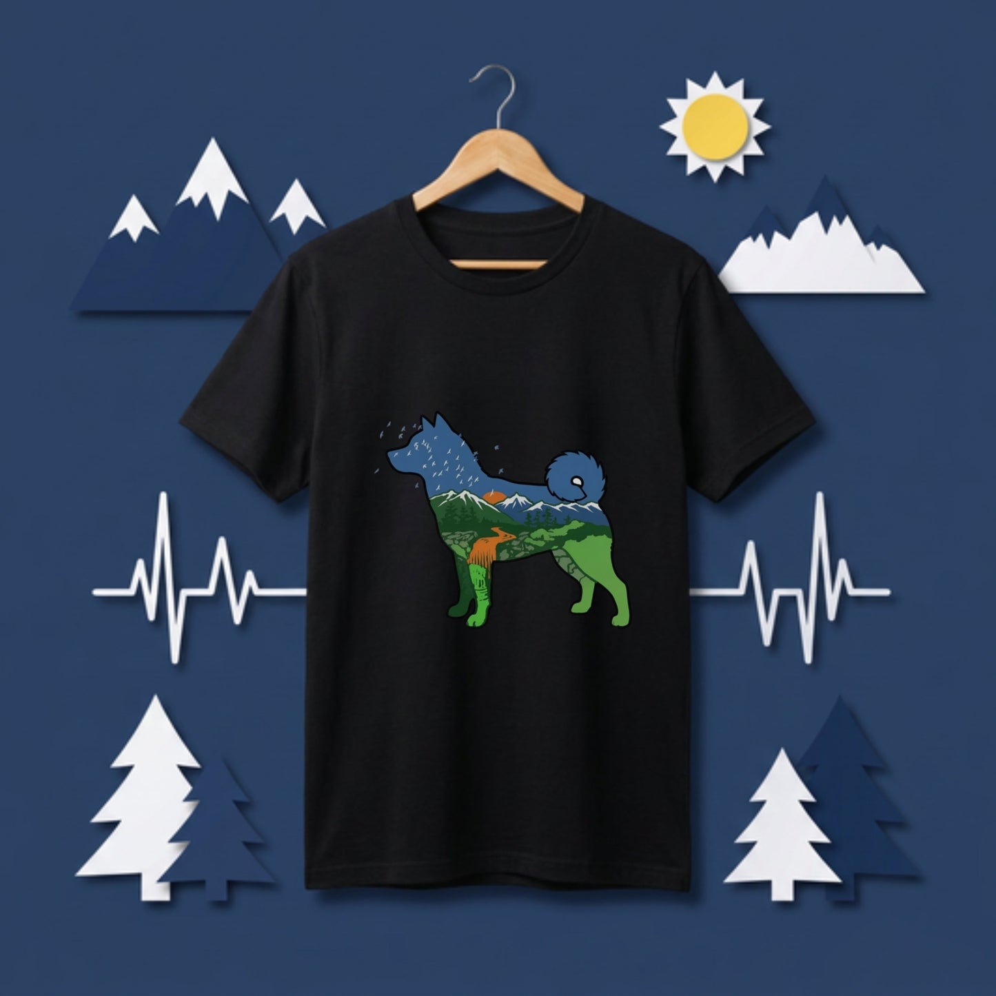 犬好き・キャンプ愛好者必見！柴犬デザインTシャツ | CAMPMODE