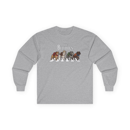 Bulldog Camp Club Campfire Coffee Back Print Long Sleeve T-Shirt