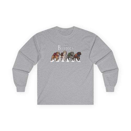 Bulldog Camp Club Campfire Coffee Back Print Long Sleeve T-Shirt