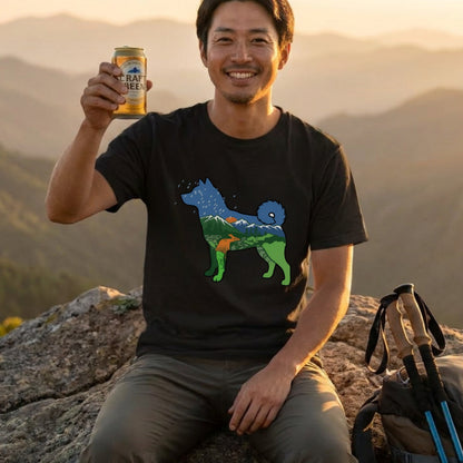 犬好き・キャンプ愛好者必見！柴犬デザインTシャツ | CAMPMODE