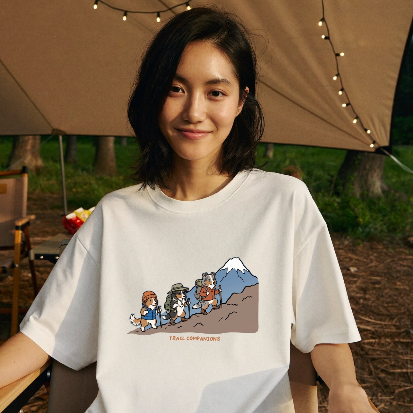 TRAIL COMPANIONS 登山犬Tシャツ