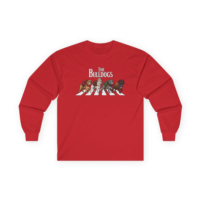 Bulldog Camp Club Campfire Coffee Back Print Long Sleeve T-Shirt
