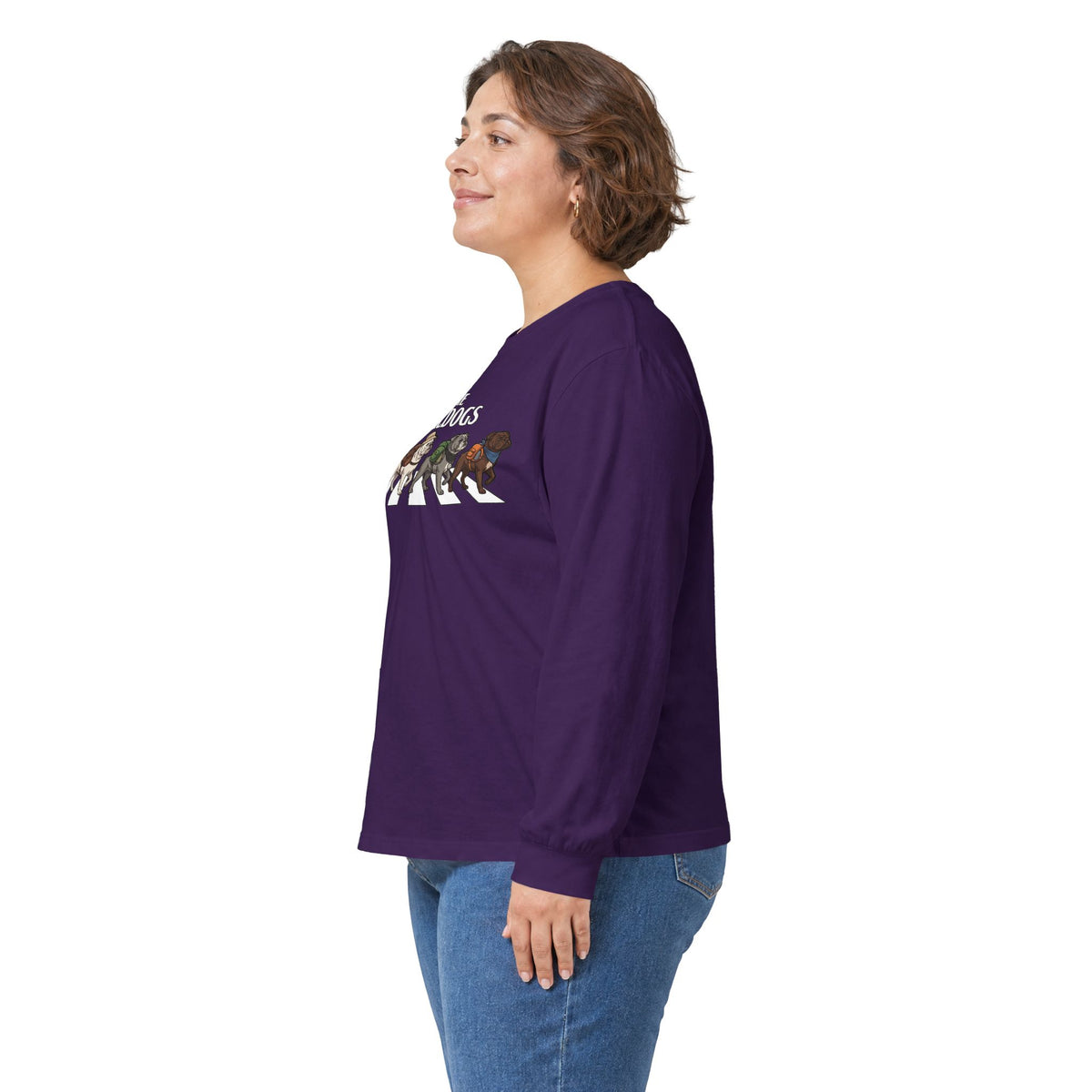 Bulldog Camp Club Campfire Coffee Back Print Long Sleeve T-Shirt
