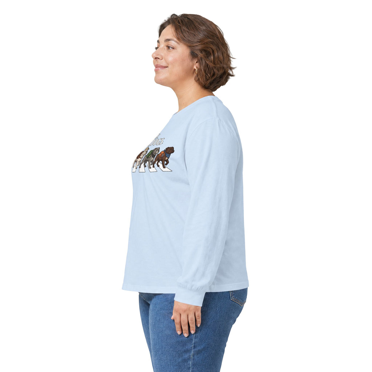 Bulldog Camp Club Campfire Coffee Back Print Long Sleeve T-Shirt