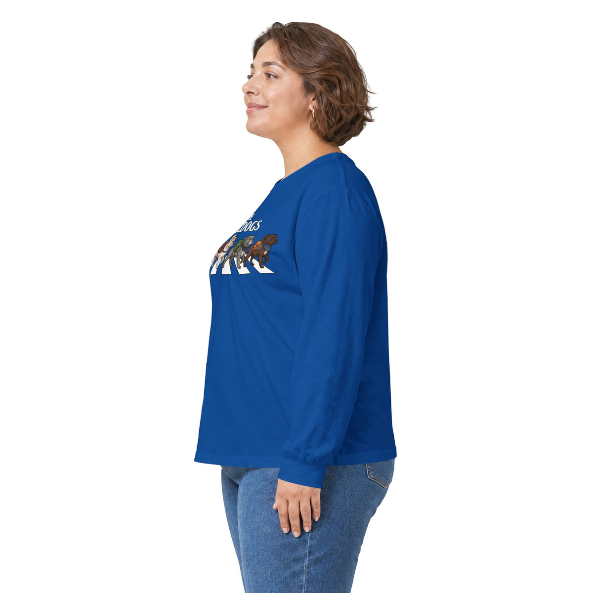 Bulldog Camp Club Campfire Coffee Back Print Long Sleeve T-Shirt