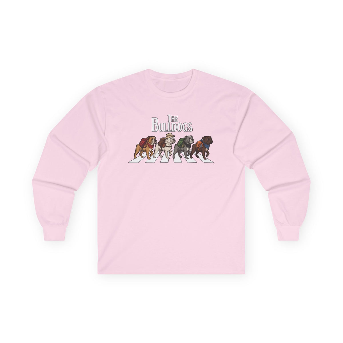 Bulldog Camp Club Campfire Coffee Back Print Long Sleeve T-Shirt
