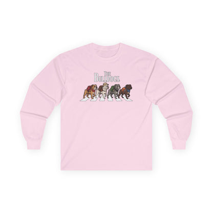 Bulldog Camp Club Campfire Coffee Back Print Long Sleeve T-Shirt