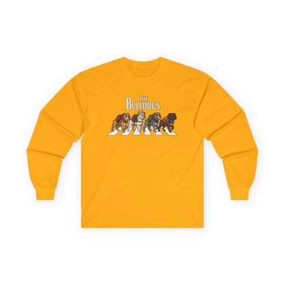 Bulldog Camp Club Campfire Coffee Back Print Long Sleeve T-Shirt