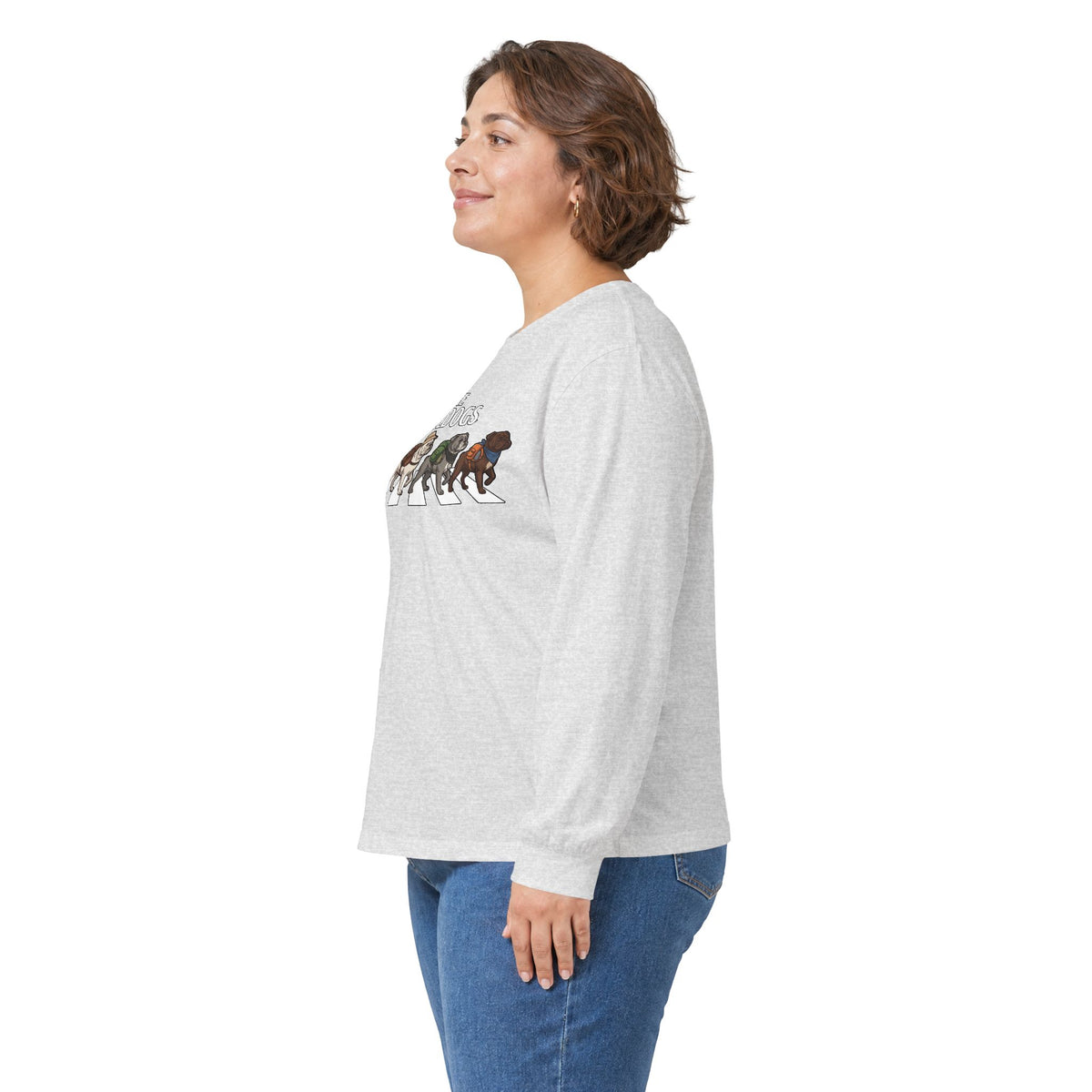 Bulldog Camp Club Campfire Coffee Back Print Long Sleeve T-Shirt