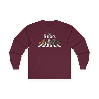 Bulldog Camp Club Campfire Coffee Back Print Long Sleeve T-Shirt
