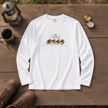 THE CORGIS コーギー横断歩道 長袖Tシャツ