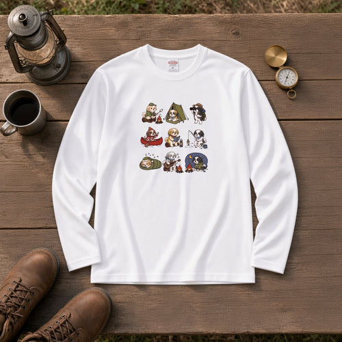 Shih Tzu Camping Outdoor Long Sleeve T-Shirt