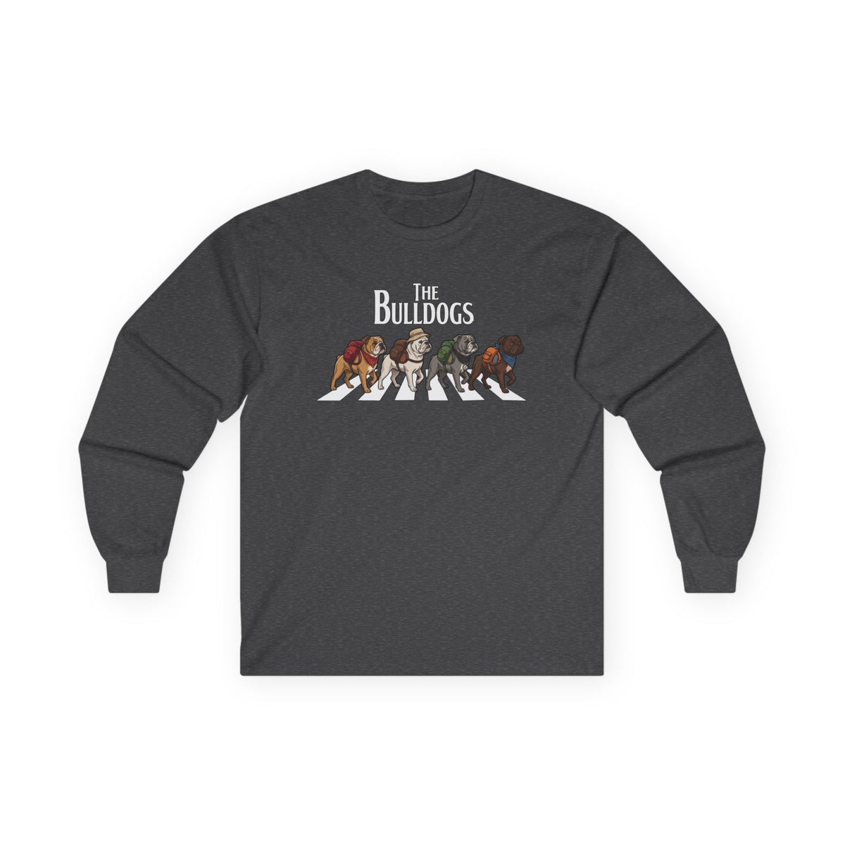 Bulldog Camp Club Campfire Coffee Back Print Long Sleeve T-Shirt