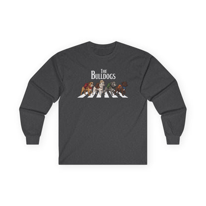 Bulldog Camp Club Campfire Coffee Back Print Long Sleeve T-Shirt
