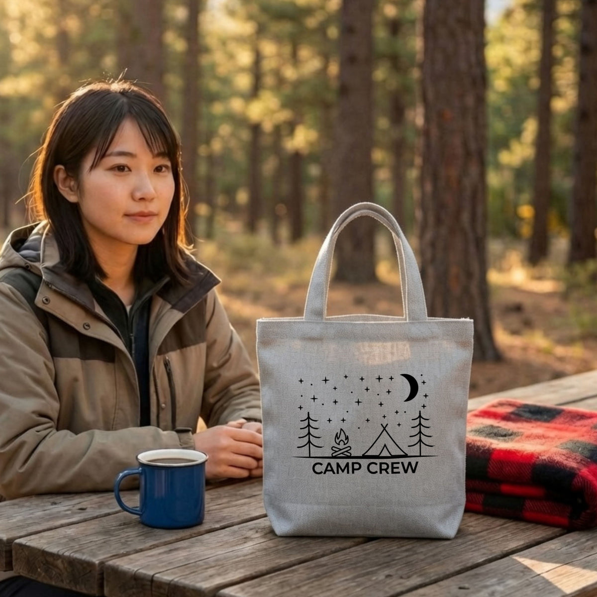 【CAMP CREW】ミニマルデザインキャンバストートバッグ | CAMPMODE